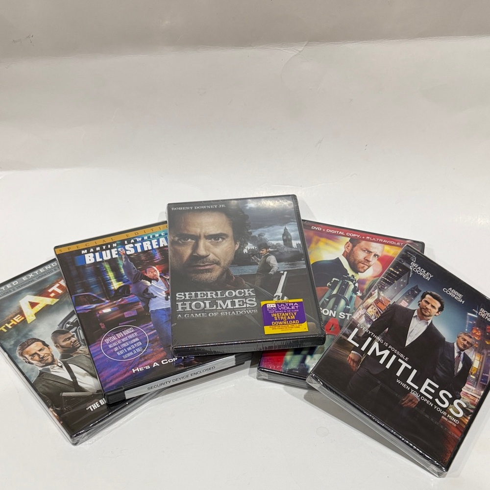 New DVD Movie Collection 5 Movies Never Opened and Never Tested